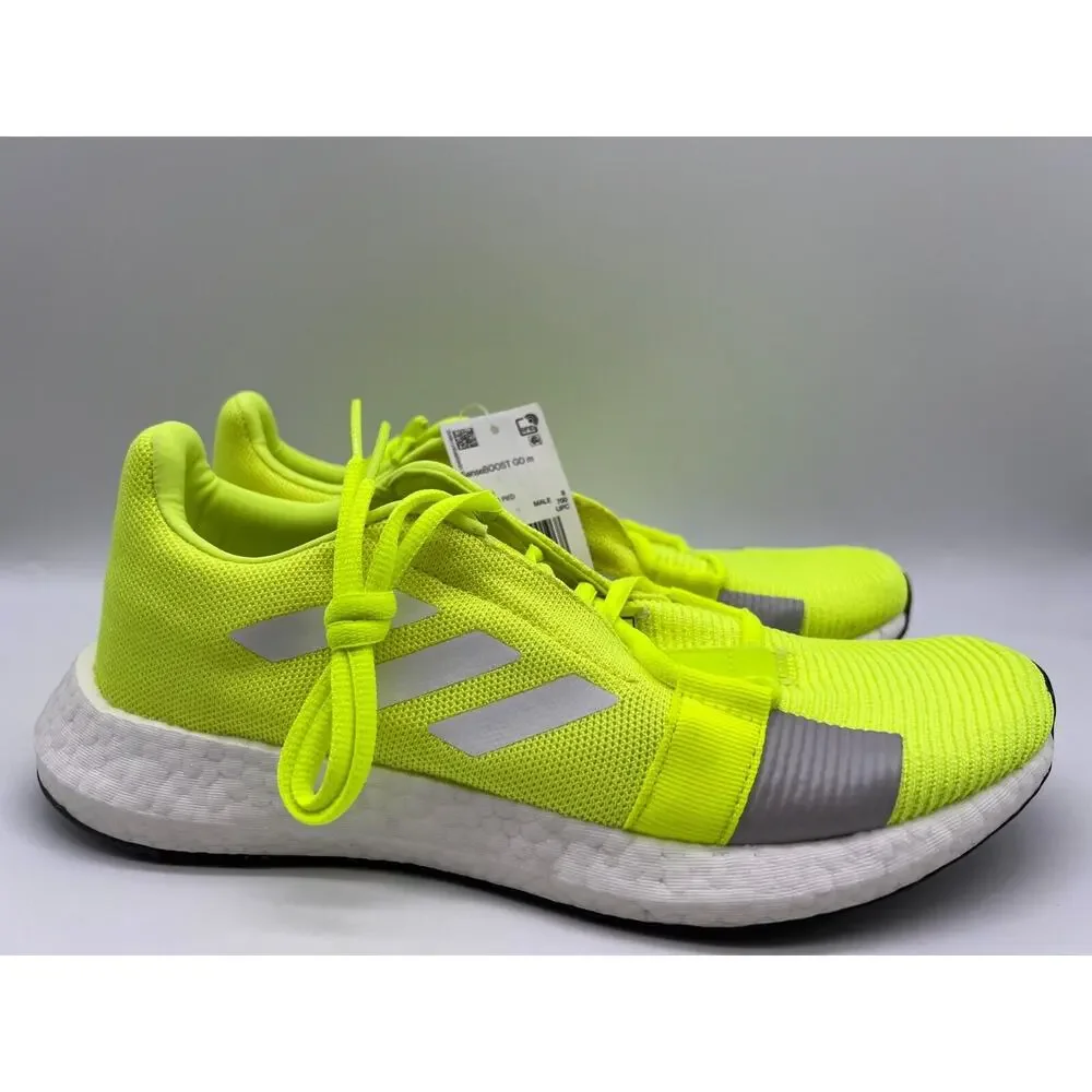 adidas Men's Senseboost GO Running Shoes Neon/Yellow Sneakers EF1580 Size 8.5